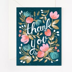 Image of Felicitación Thank You - Azul