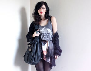 Image of LONDON SORCERY charcoal racer vest