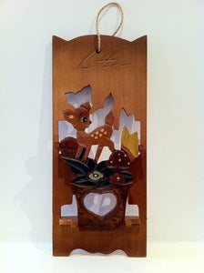 Image of VINTAGE DEER LETTER RACK
