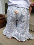 Image of Cream and Blue Ruffled Britches