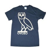 Image of OVOXO Owl Black Graphic Screen Printed T Shirt
