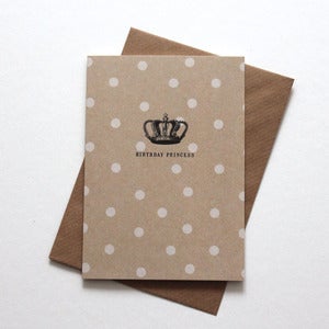 Image of Miniature Vintage - 'Birthday Princess'  Notecard