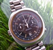 Image of VINTAGE TAG HEUER MONTREAL CHRONO STEEL w/BOX, PAPERS and EXTRA HEUER BRACELET - SOLD!