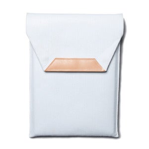Image of Folded Felt Laptop Sleeve / White