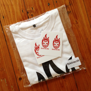 Image of FKOF tee (white) + stickers