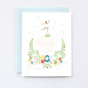 Image of Ballerina Cupcake - Single Card