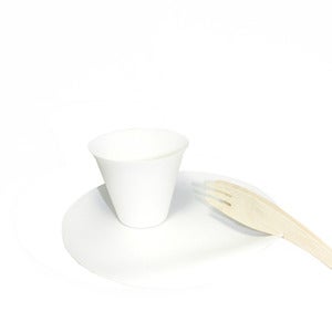 Image of wasara eco friendly plates, cups & utensils - pretty paper table setting