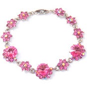 Image of Pink Black Tie Bracelet