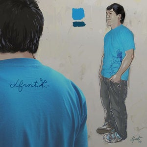 Image of SPOOL . teal . dk blue