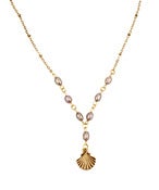 Image of NEW Shell Rosary Pearl Necklace