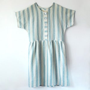 Image of Marguerite Dress No.2- Striped Washed Linen