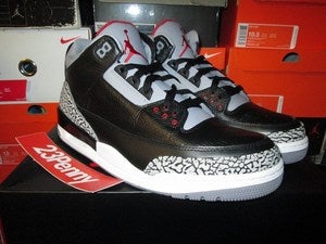 Image of Air Jordan III (3) Retro "Black Cements" 2011 *SOLD OUT*
