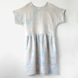 Image of Marguerite Dress No.3- Hand Dyed Linen/Rayon