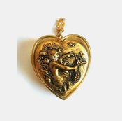 Image of Fill My Heart With Song ~ Mermaid and Seahorse Musical Heart Locket 