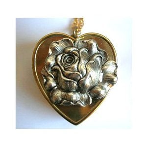 Image of Fill My Heart With Song - Silver Rose Musical Locket ~