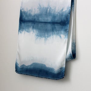 Image of Dip Dyed Indigo Bamboo Scarf