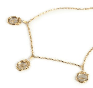 Image of 19th c. Triple Mini Wax Seal Necklace NEW
