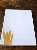 Image of Grid Notepad- Pencils