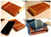 Image of Double Stripe Mahogany iPod Touch Case