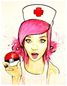 Image of "Nurse Joy" 11x14in Print