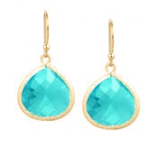 Image of Caribbean Blue Crystal Earrings