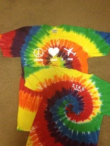 Image of Tie-Dye Peace,Love & Fly Tee