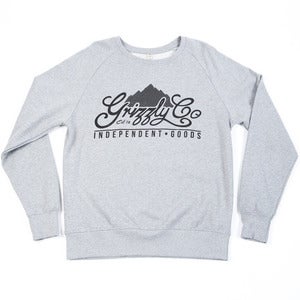 Image of Grizzly Co. - Script Sweatshirt - Ash