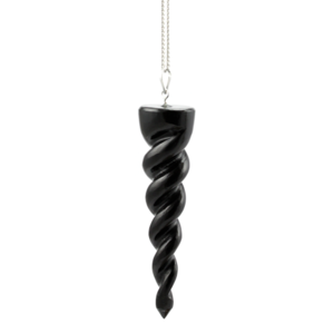 Image of Legend. Black Gemstone Unicorn Horn Necklace