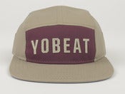 Image of Yobeat Tan/Maroon Five Panel Hat