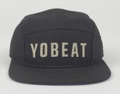 Image of Yobeat Black Wool Five Panel Hat