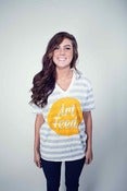 Image of Yellow Deep V. Neck