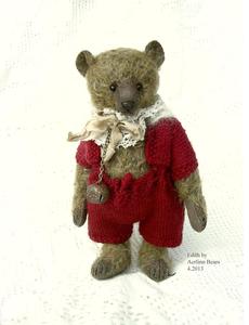 Image of Edna, One Of a Kind Vintage Style Mohair Artist Teddy from Aerlinn Bears