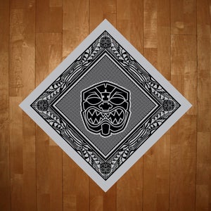 Image of Grey w/Black Tribal Bandana