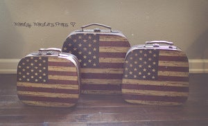 Image of American Flag Cases in time for the 4th of July! Perfect for the Military Family photo sessions!