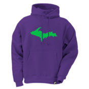 Upper Peninsula Hoodie - Purple / Green