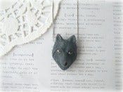 Image of Black Wolf Necklace