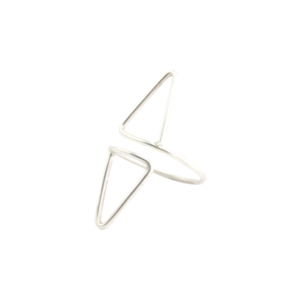 Image of Nyah. Double Point Silver Ring