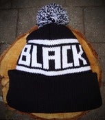 Image of Bobble Hat - Black & White.