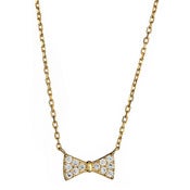 Image of " Kara Ackerman <i> GemGirl <i/> Lilly Bow Necklace in Yellow