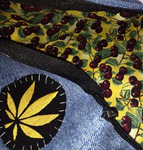 Image of SICK Makeup bag/ Pencil case - 'CHERRY WEED'