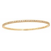 Image of " New " Kara Ackerman <i> Talulah <i> Faceted Stone Slip On Bangles in Yellow
