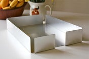 Image of Vintage Robin Day designed aluminium letter/filing tray by Acorn Products c1959-63