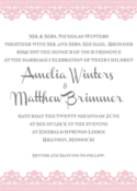 Image of Lovely Lace Vintage Wedding Invitation