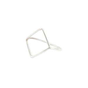 Image of Aria. Tattoo Frame Silver Ring