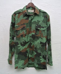 Image of Vintage army camo overshirt (M) #2