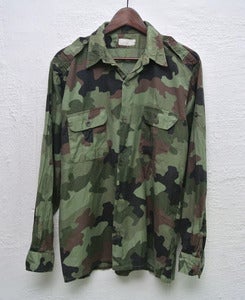 Image of Vintage army camo overshirt (M) #3