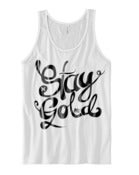 Image of Stay Gold White Tank