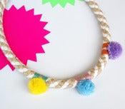 Image of Pom Pom Necklace colour_ybp