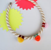 Image of Pom Pom Necklace colour_yop