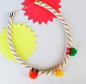 Image of Pom Pom Necklace colour_oyg